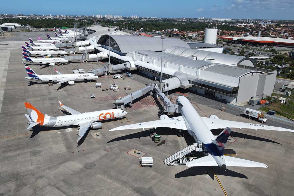 o Aeroporto de Fortaleza conta com a operação de duas companhias europeias atualmente, Air France e TAP. (Foto: Fraport)
